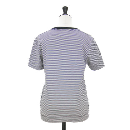 60/2 コットン天竺 UV Tシャツ / プルオーバー クルーネック 半袖 ボーダー ストレッチ コットン ウォッシャブル