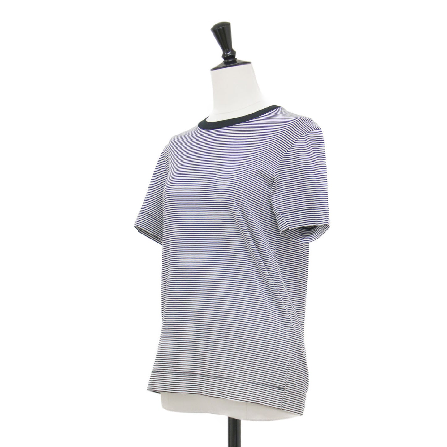 60/2 コットン天竺 UV Tシャツ / プルオーバー クルーネック 半袖 ボーダー ストレッチ コットン ウォッシャブル