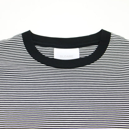 60/2 コットン天竺 UV Tシャツ / プルオーバー クルーネック 半袖 ボーダー ストレッチ コットン ウォッシャブル