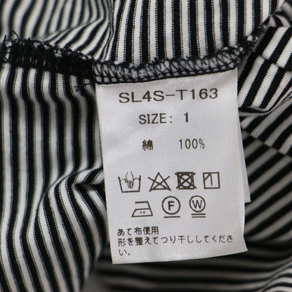 60/2 コットン天竺 UV Tシャツ / プルオーバー クルーネック 半袖 ボーダー ストレッチ コットン ウォッシャブル
