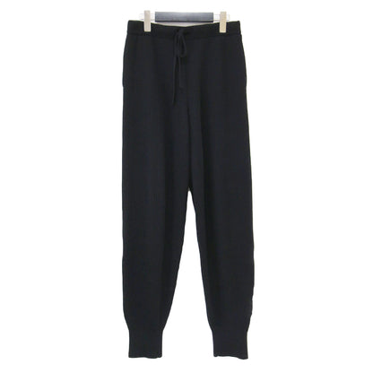 × coz カシミヤ リブニット パンツ / CASHMERE RIB KNIT PANTS イージーパンツ ウエストゴム ドローコード