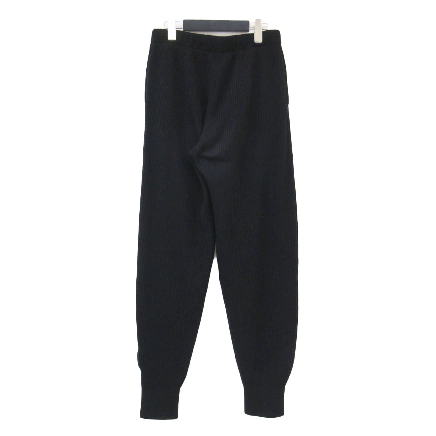 × coz カシミヤ リブニット パンツ / CASHMERE RIB KNIT PANTS イージーパンツ ウエストゴム ドローコード