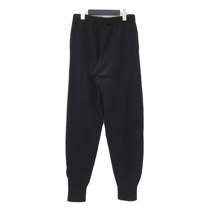 × coz カシミヤ リブニット パンツ / CASHMERE RIB KNIT PANTS イージーパンツ ウエストゴム ドローコード