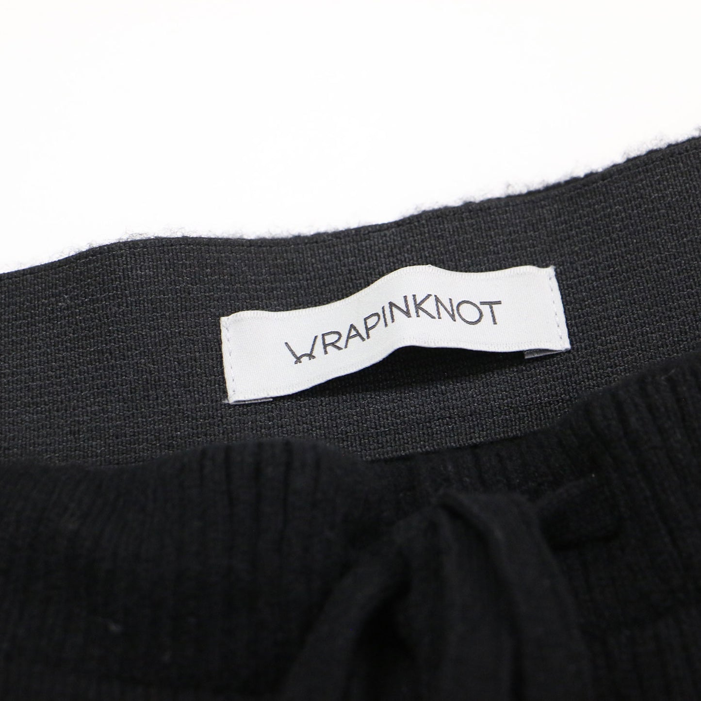 × coz カシミヤ リブニット パンツ / CASHMERE RIB KNIT PANTS イージーパンツ ウエストゴム ドローコード