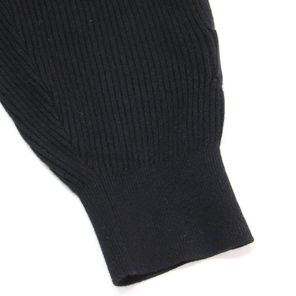 × coz カシミヤ リブニット パンツ / CASHMERE RIB KNIT PANTS イージーパンツ ウエストゴム ドローコード