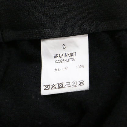 × coz カシミヤ リブニット パンツ / CASHMERE RIB KNIT PANTS イージーパンツ ウエストゴム ドローコード