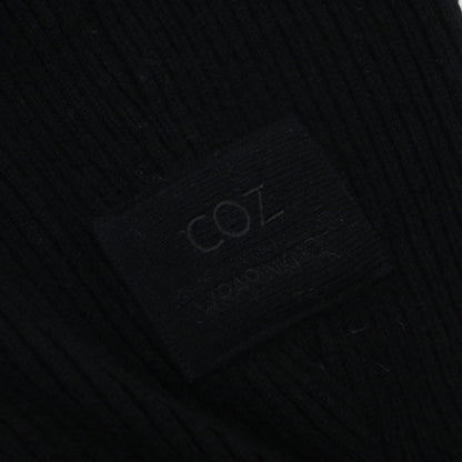 × coz カシミヤ リブニット パンツ / CASHMERE RIB KNIT PANTS イージーパンツ ウエストゴム ドローコード