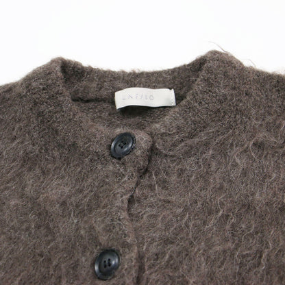 23秋冬 アルパカシャギー カーディガン / 長袖 クルーネック ボックスシルエット アルパカ ウォッシャブル