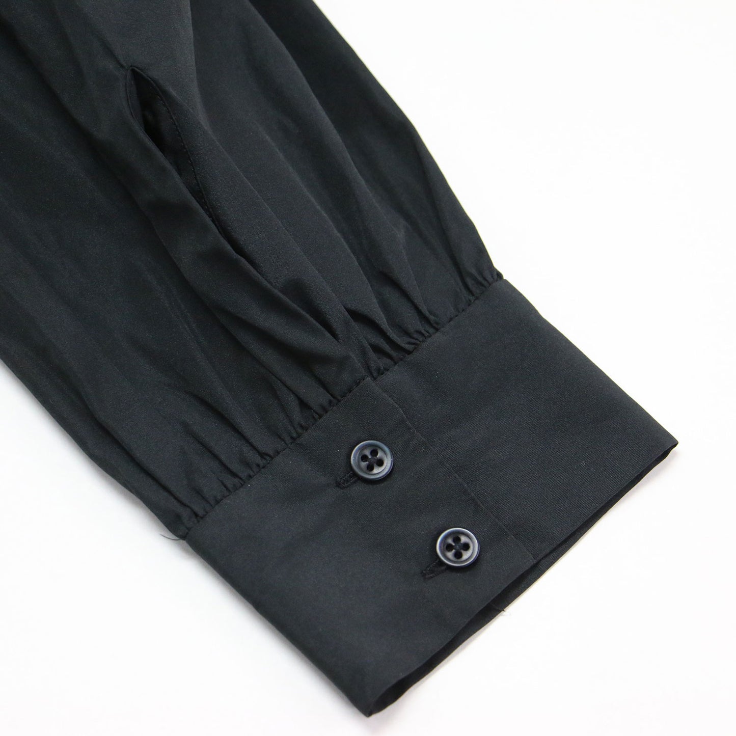 22秋冬 ハイネック ダーツ タックブラウス / Blouse 長袖 フリル Aライン フレア