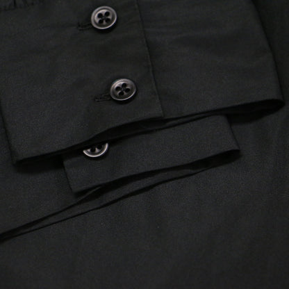 22秋冬 ハイネック ダーツ タックブラウス / Blouse 長袖 フリル Aライン フレア