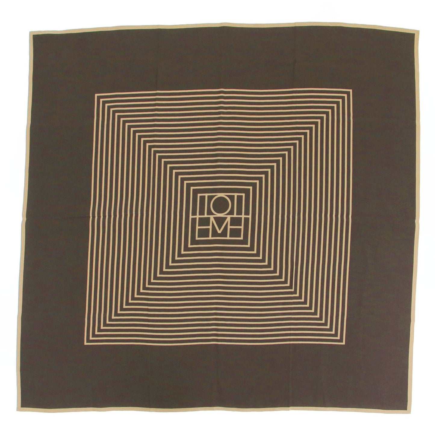 センターモノグラム シルクスカーフ / CENTERED MONOGRAM 正方形 大判 ロゴ