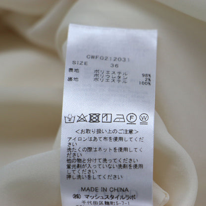 21春夏 リネンライクワンピース / ひざ丈 ロング丈 Vネック タック フレア