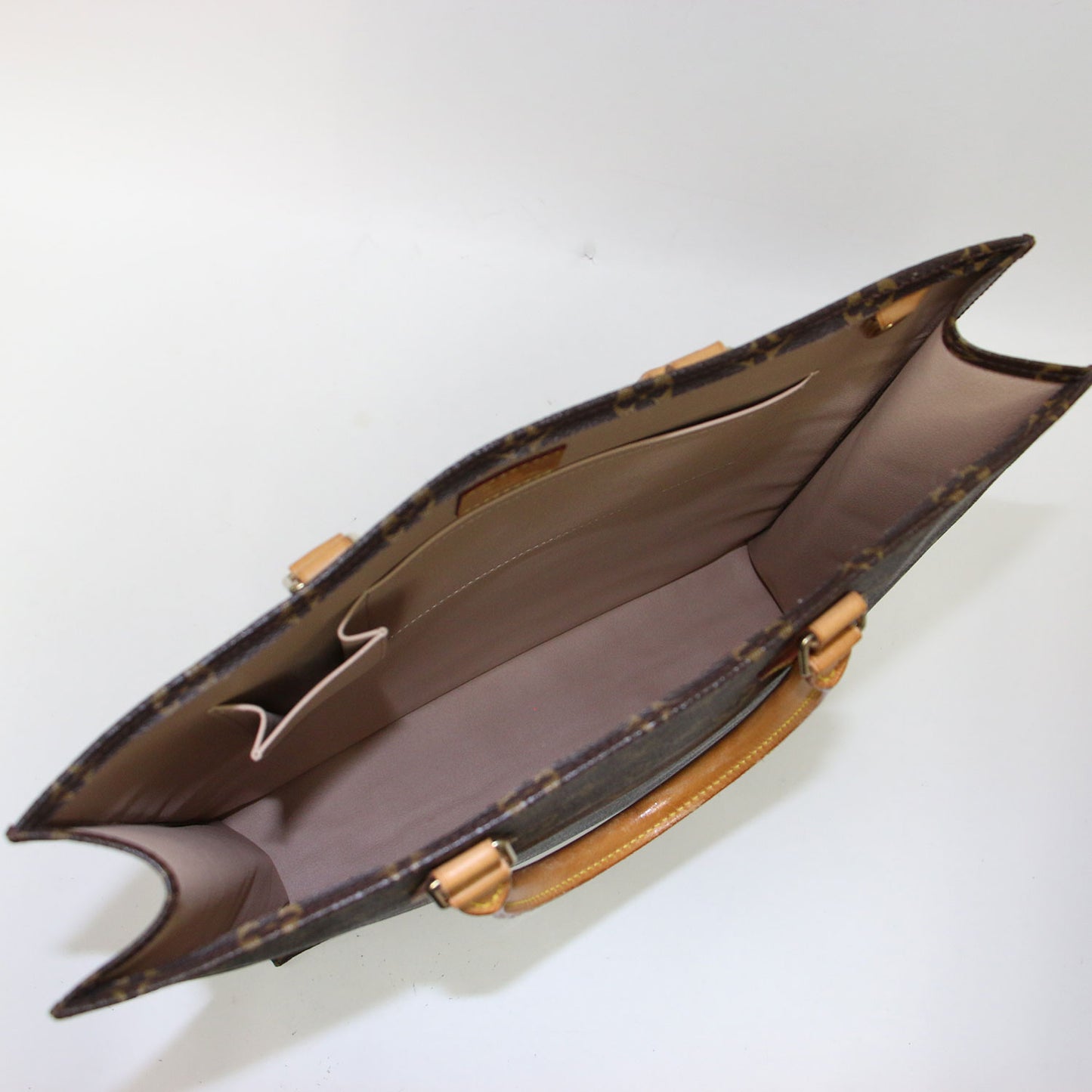 モノグラム サックプラ トート / ハンドバッグ 長方形 レザー 定番