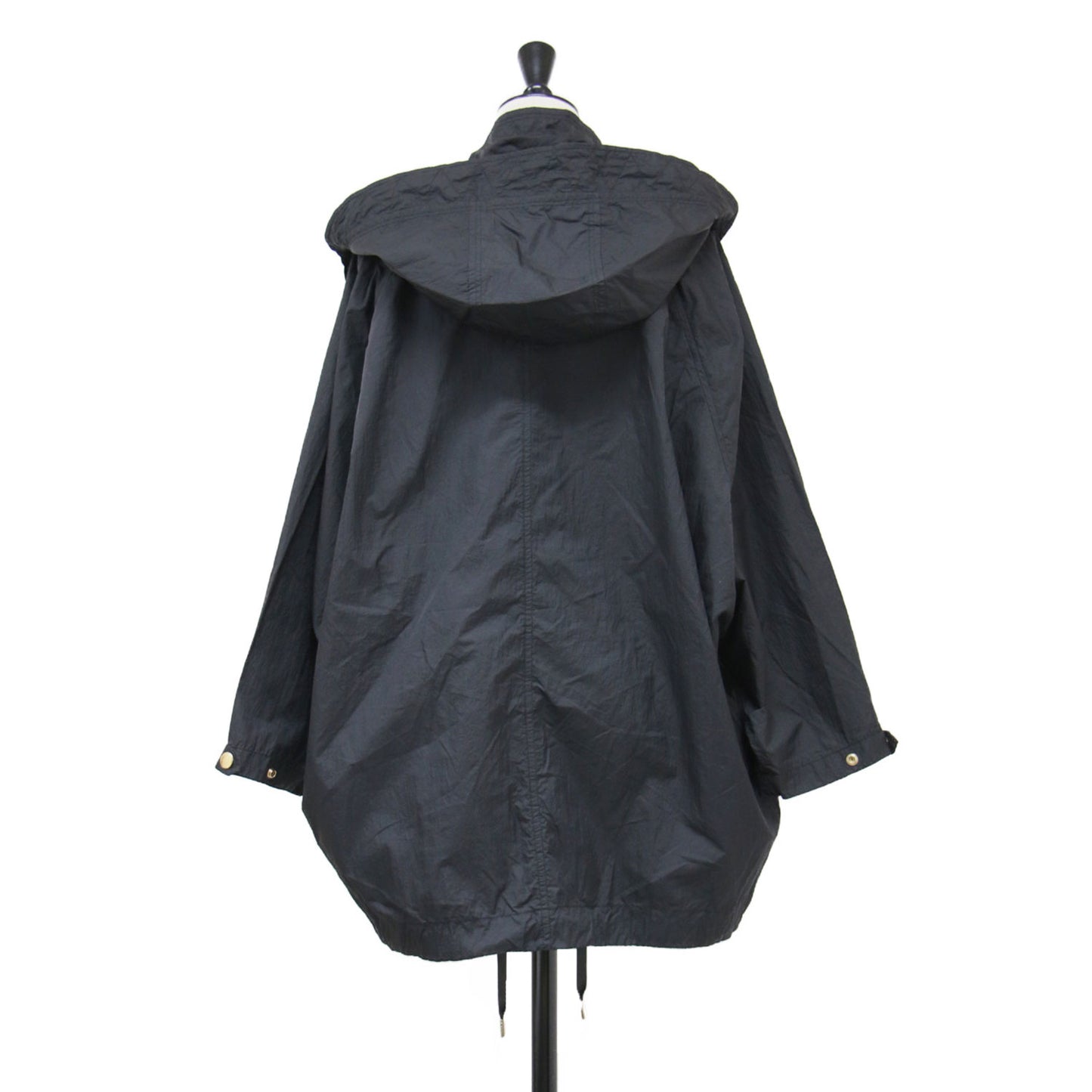 21春夏 アノラックパーカー / ANORAK ナイロンブルゾン ミディ丈 フーディ スタンドカラー 長袖 ラグラン ドルマンスリーブ ドローコード