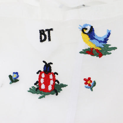 × BRIGITTE TANAKA 25秋冬 ハイジ オーガンジー トートバッグ / HEIDI 肩掛け 刺繍