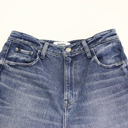 ×SLOBE 別注 25秋冬 PINK PEPPER / デニムパンツ ルーズストレート ミッドライズ コットン