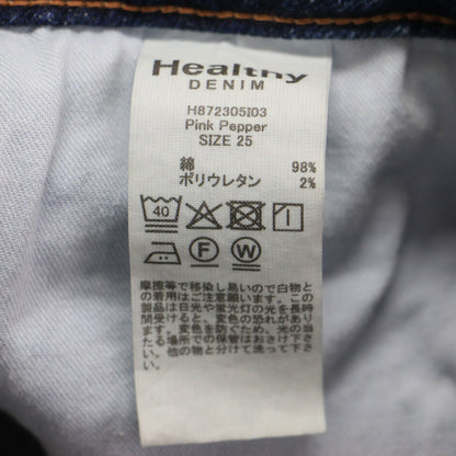 ×SLOBE 別注 25秋冬 PINK PEPPER / デニムパンツ ルーズストレート ミッドライズ コットン