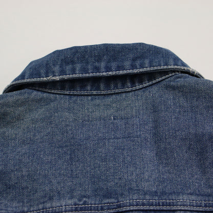 24春夏 カットアウト デニム ジャケット / ベスト ノースリーブ ダメージ加工 コットン
