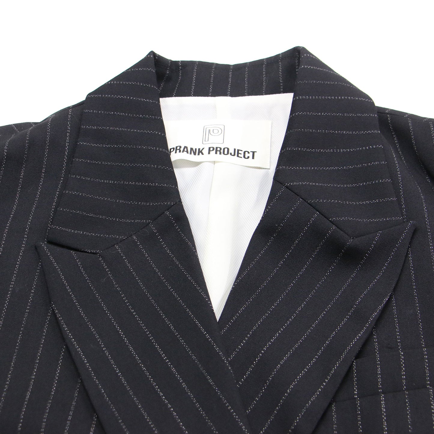 23秋冬 ビッグ コンシャスジャケット / Big Conscious Jacket コート テーラード ストライプ 長袖 ワイド