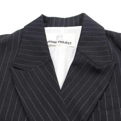 23秋冬 ビッグ コンシャスジャケット / Big Conscious Jacket コート テーラード ストライプ 長袖 ワイド