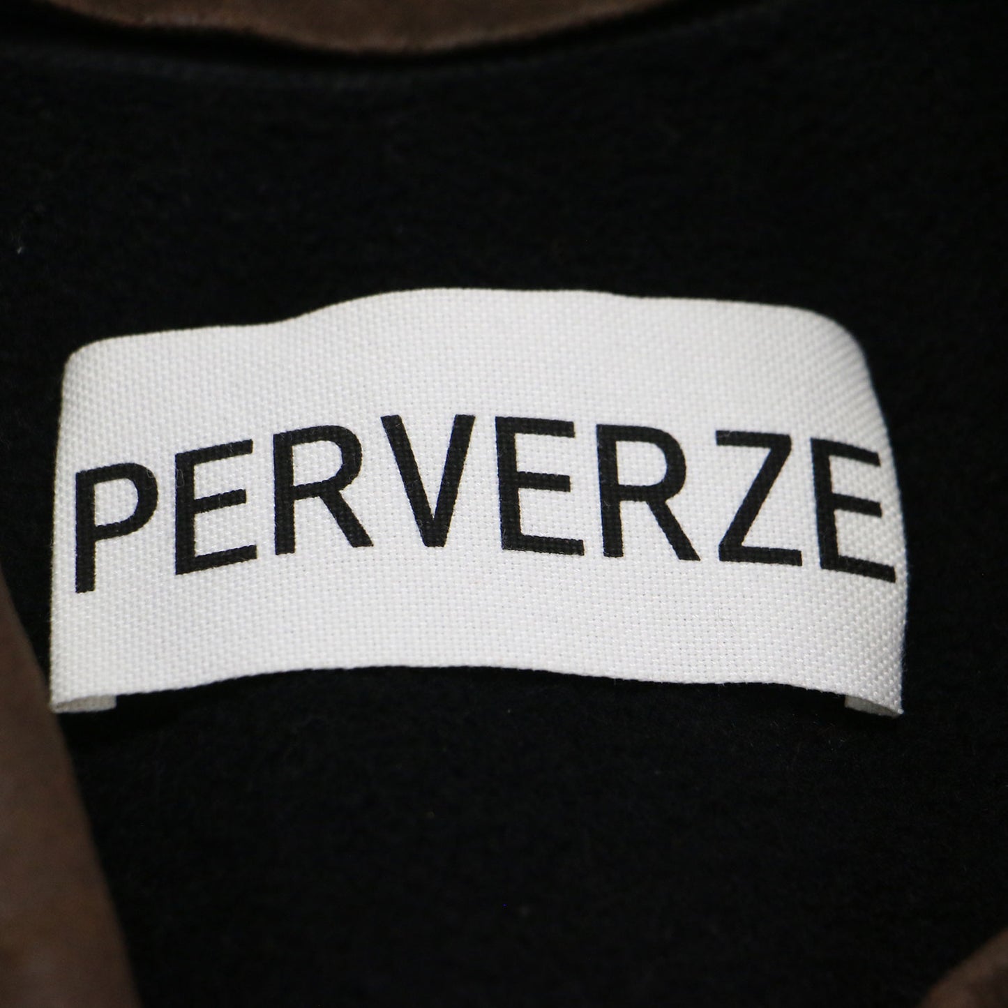 フェイクレザー ライナー付き トレンチコート / 長袖 ロング丈 ワイド スリット ウール