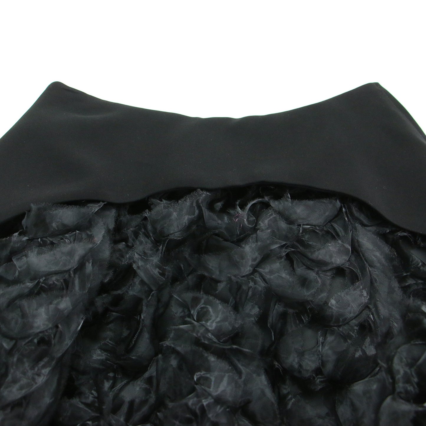 オーガンジー フリル スカート 3D-S003 / ミディ丈 フレア 切替