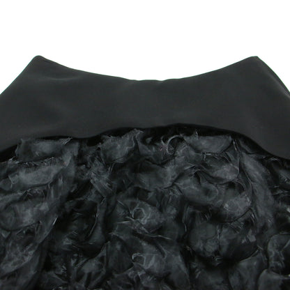 オーガンジー フリル スカート 3D-S003 / ミディ丈 フレア 切替