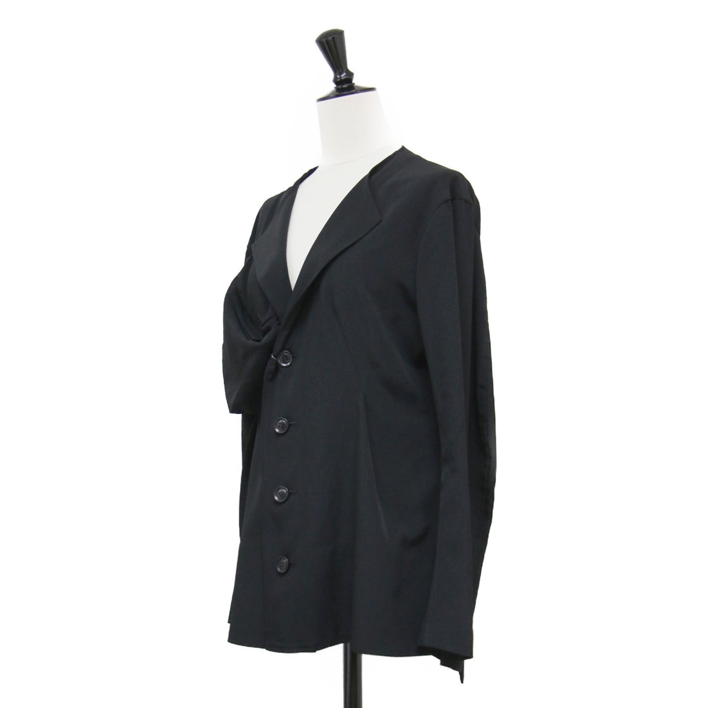 Y's 22春夏 ジップポケット付き ジャケット YG-J01-500-1-01 / 長袖 ノーカラー