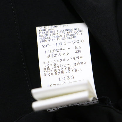 Y's 22春夏 ジップポケット付き ジャケット YG-J01-500-1-01 / 長袖 ノーカラー