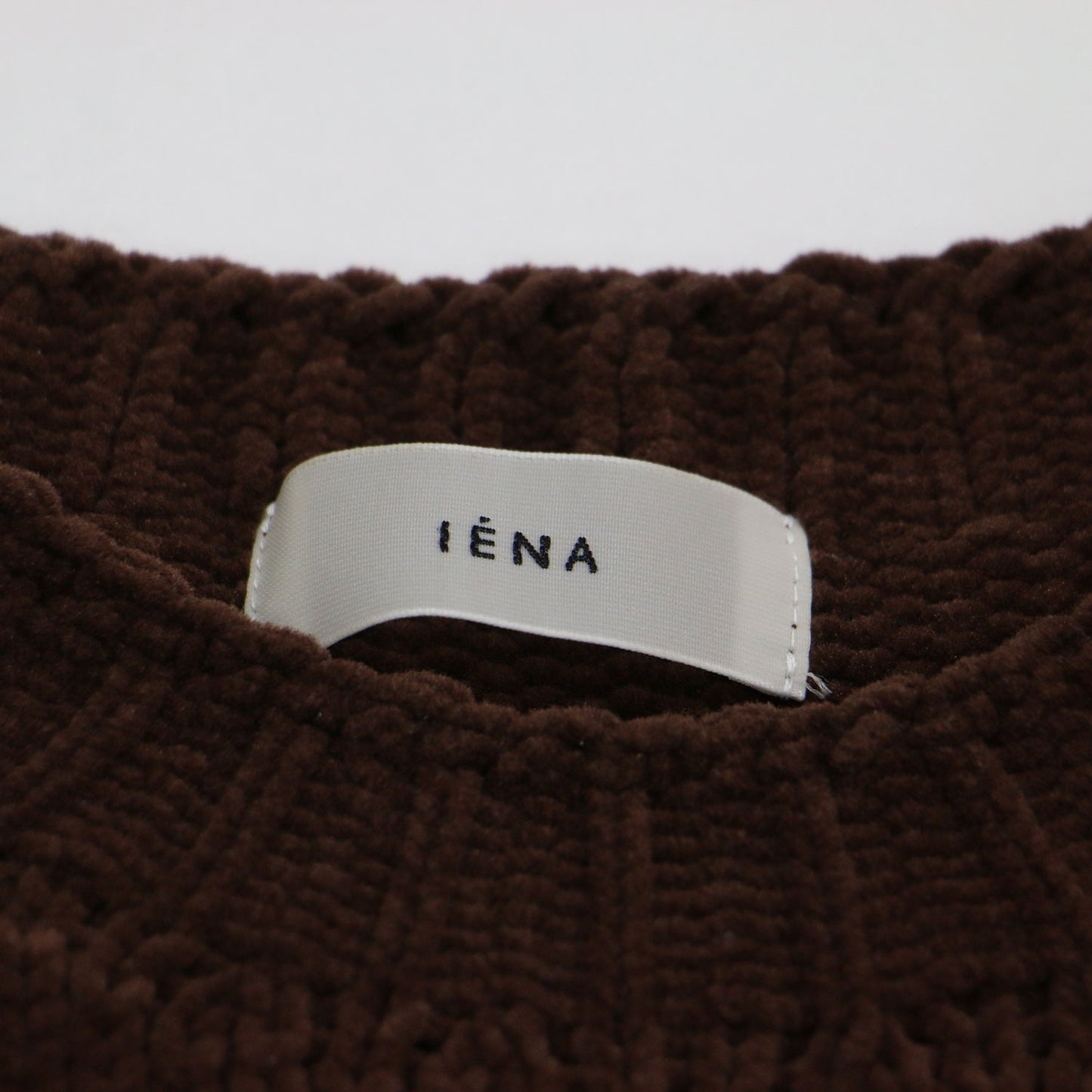 25秋冬 SCARLET ニット プルオーバー / ショート丈 クルーネック 五分袖 モールヤーン