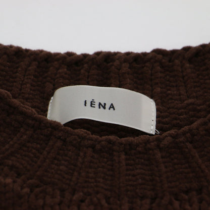 25秋冬 SCARLET ニット プルオーバー / ショート丈 クルーネック 五分袖 モールヤーン