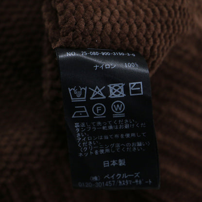 25秋冬 SCARLET ニット プルオーバー / ショート丈 クルーネック 五分袖 モールヤーン