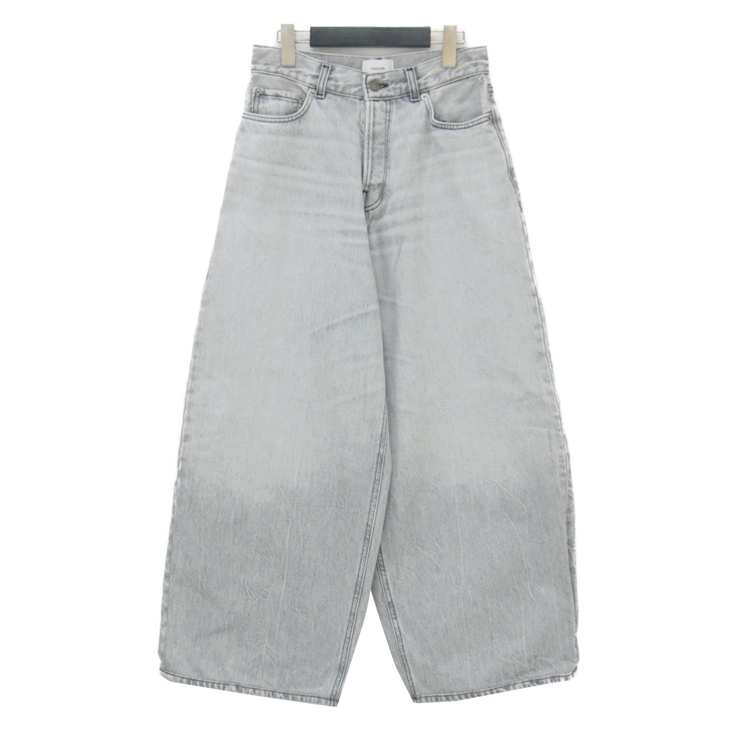24秋冬 ワイド デニムパンツ / BETHANY ASIAN FIT FOG GREY ハイウエスト