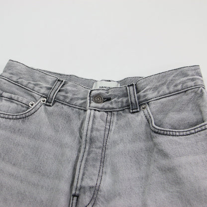 24秋冬 ワイド デニムパンツ / BETHANY ASIAN FIT FOG GREY ハイウエスト