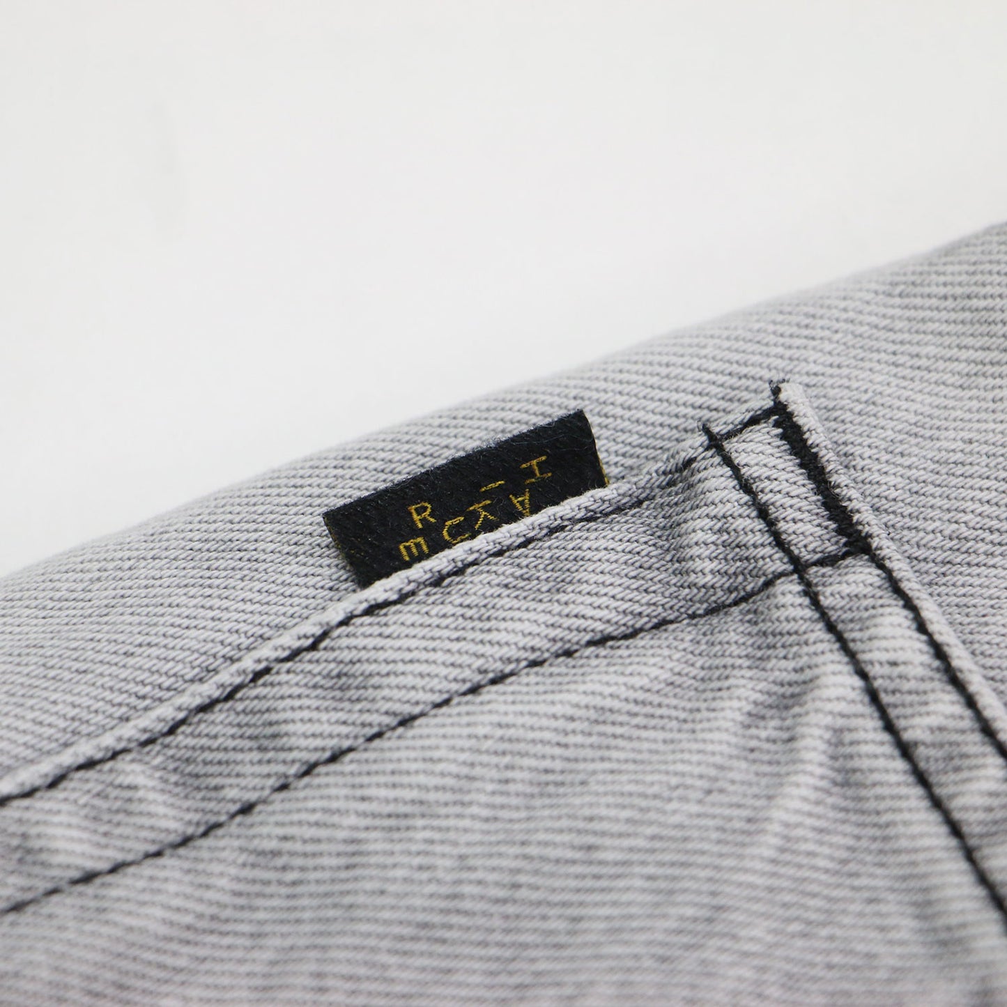 24秋冬 ワイド デニムパンツ / BETHANY ASIAN FIT FOG GREY ハイウエスト