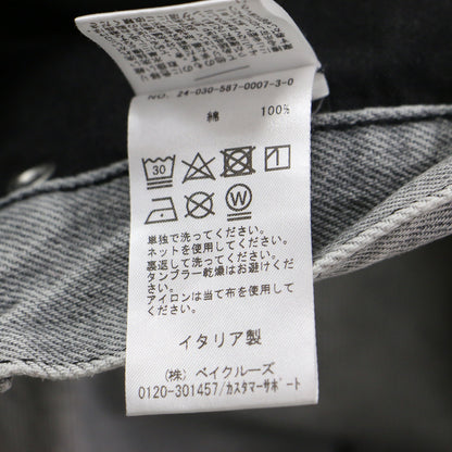 24秋冬 ワイド デニムパンツ / BETHANY ASIAN FIT FOG GREY ハイウエスト