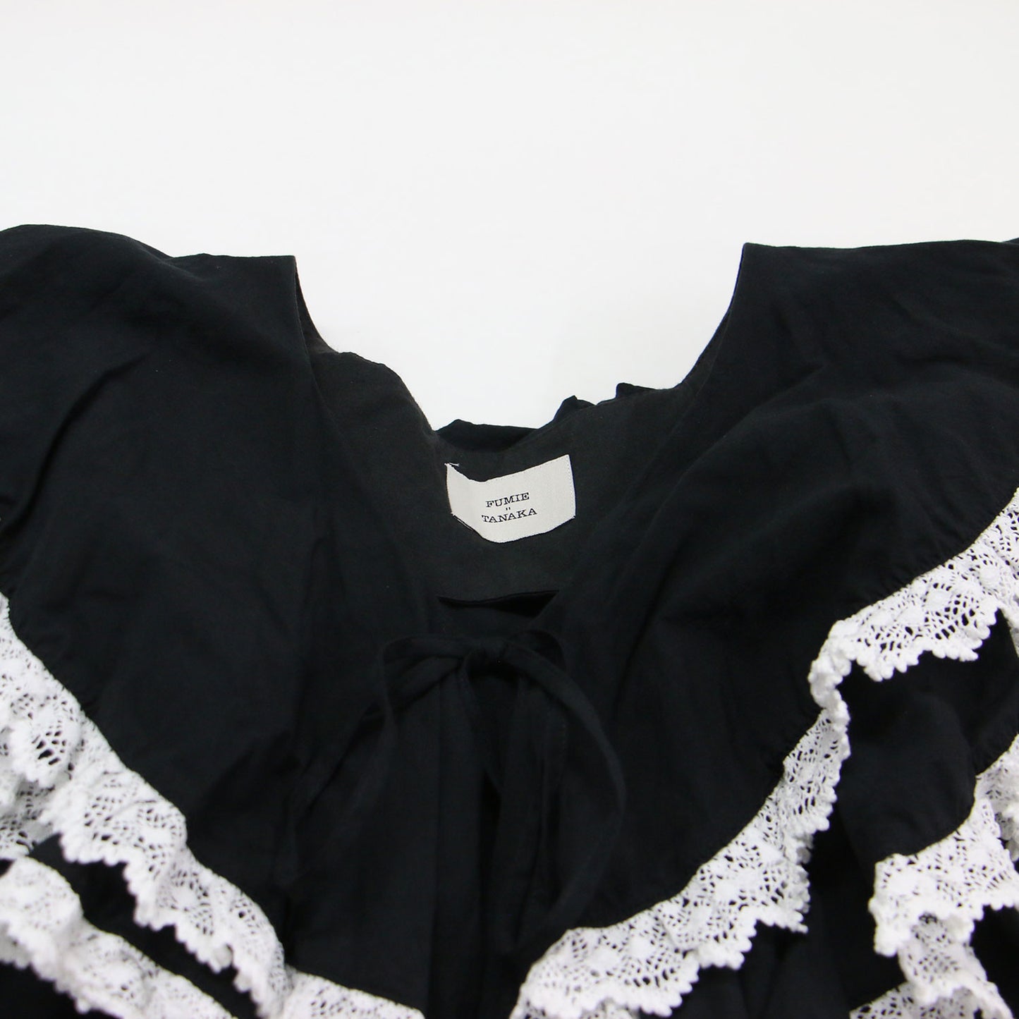 22秋冬 フリル 付け襟 / frill neck 3段 レース コットン
