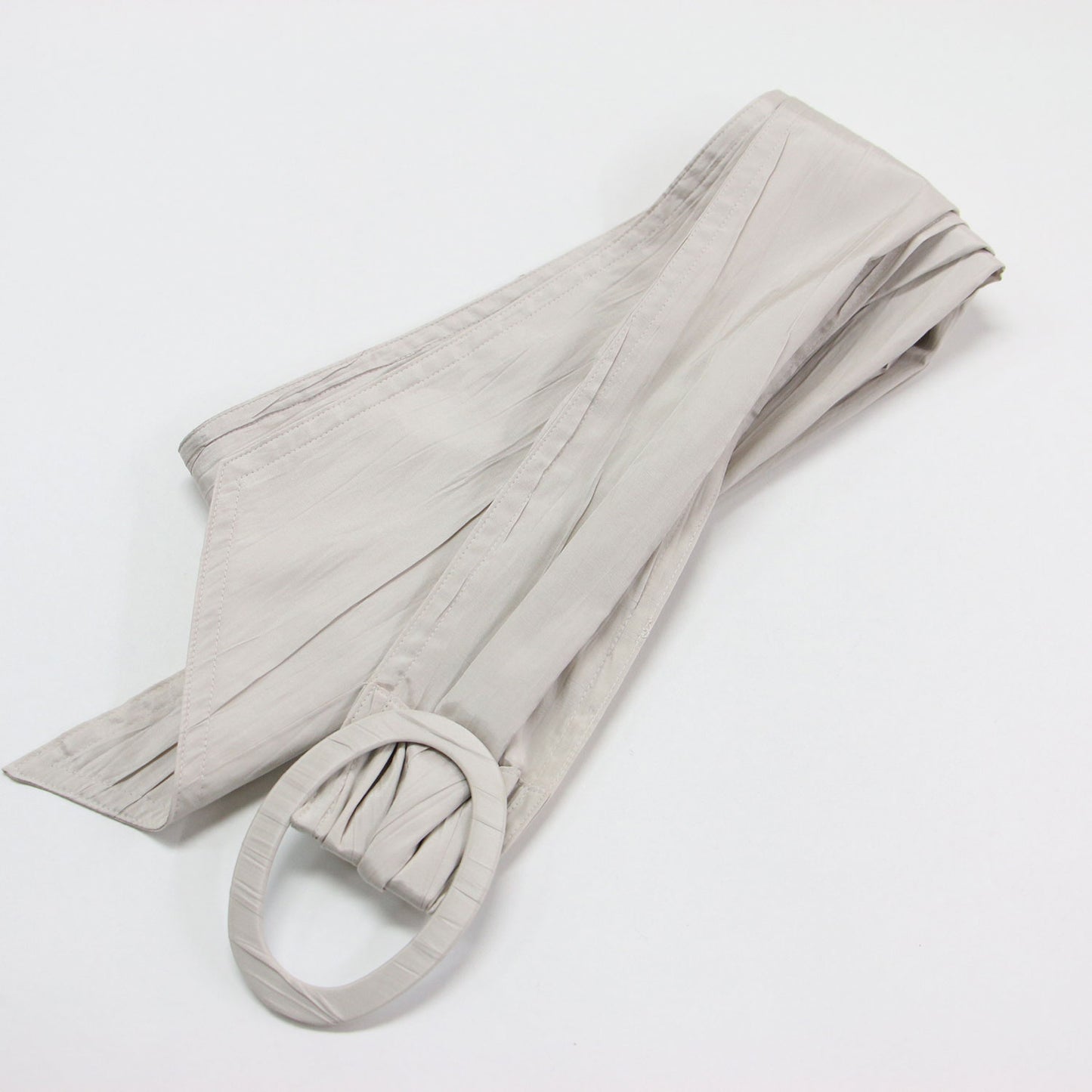 23秋冬 ケープ ロング ワンピース / Wrinkle Cape Dress コート 半袖 ベルト付き ギャザー ワッシャー加工 コットン