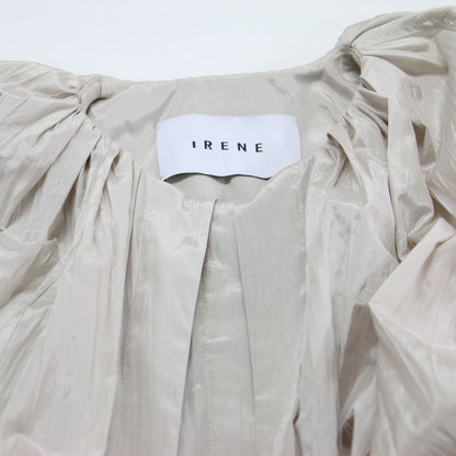 23秋冬 ケープ ロング ワンピース / Wrinkle Cape Dress コート 半袖 ベルト付き ギャザー ワッシャー加工 コットン