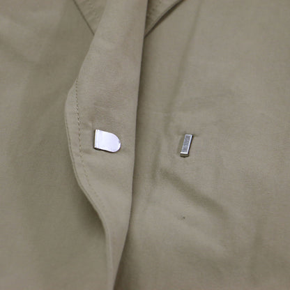 25春夏 ロング トレンチコート / マキシ丈 ベルト付き オーバーサイズ コットン