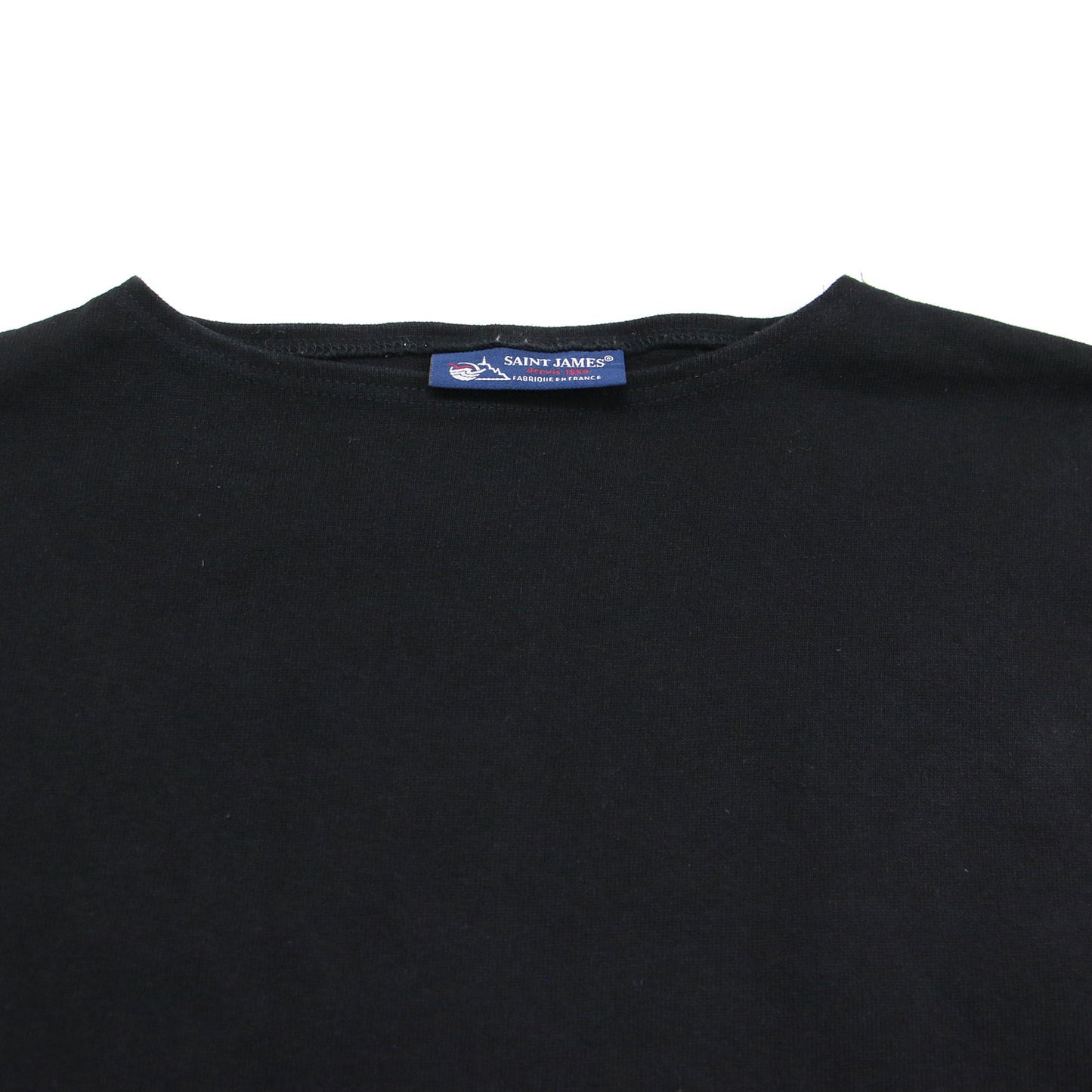 ドロップショルダーカットソー / Tシャツ ボートネック 七分袖 コットン