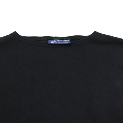 ドロップショルダーカットソー / Tシャツ ボートネック 七分袖 コットン
