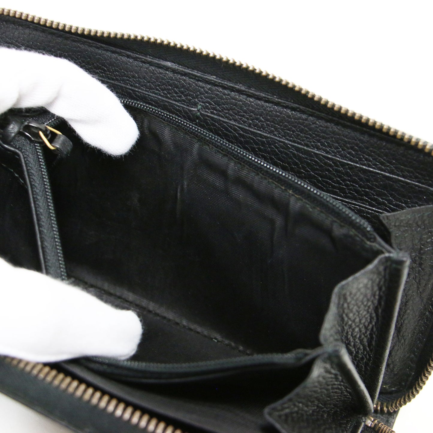 ヴィンテージロゴ ラウンドファスナー 長財布 496317 0416 / ロングウォレット ロゴプリント レザー