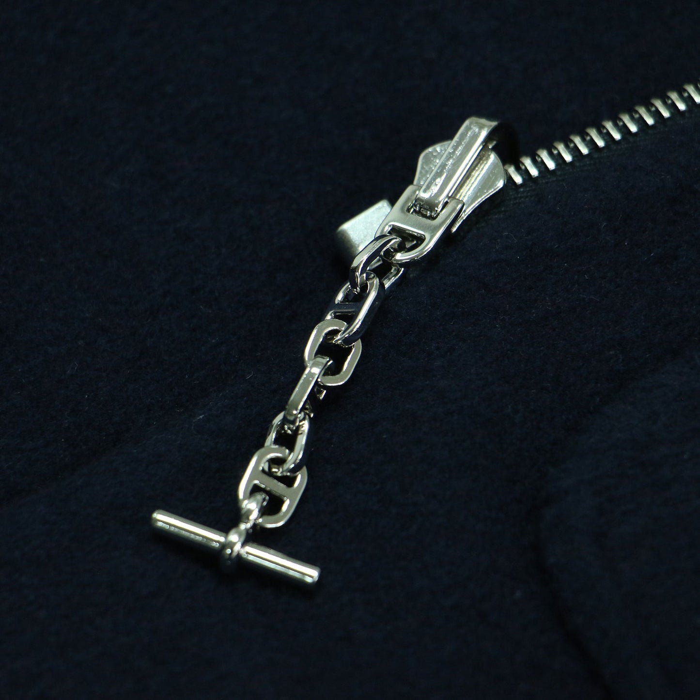 23春夏 リバーシブル カシミヤ コート 3E0130D1 / ロング ステンカラー ジップアップ シェーヌダンクル モチーフ