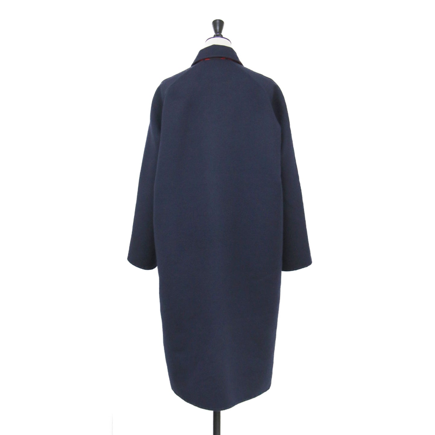 23春夏 リバーシブル カシミヤ コート 3E0130D1 / ロング ステンカラー ジップアップ シェーヌダンクル モチーフ