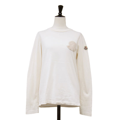25秋冬 テディワッペン ロングスリーブ Tシャツ / カットソー 長袖 クルーネック コットン