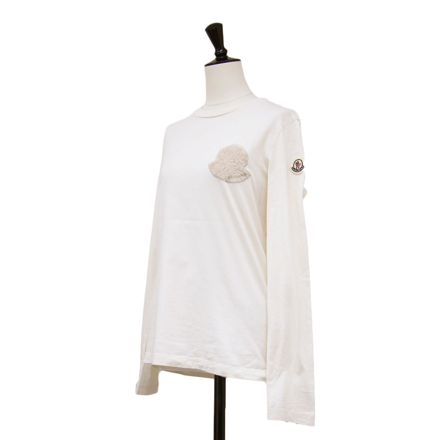 25秋冬 テディワッペン ロングスリーブ Tシャツ / カットソー 長袖 クルーネック コットン