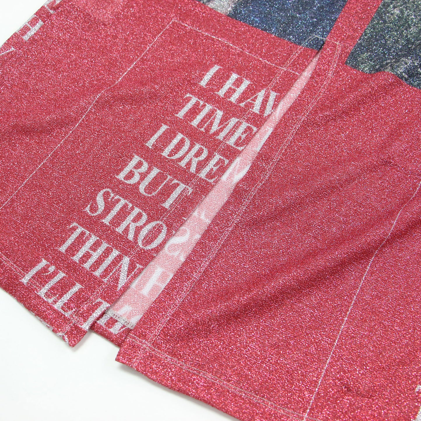 22秋冬 グラフィック グリッター ニット ワンピース / Graphic Glitter Dress ロング 長袖 タイト クルーネック 総柄