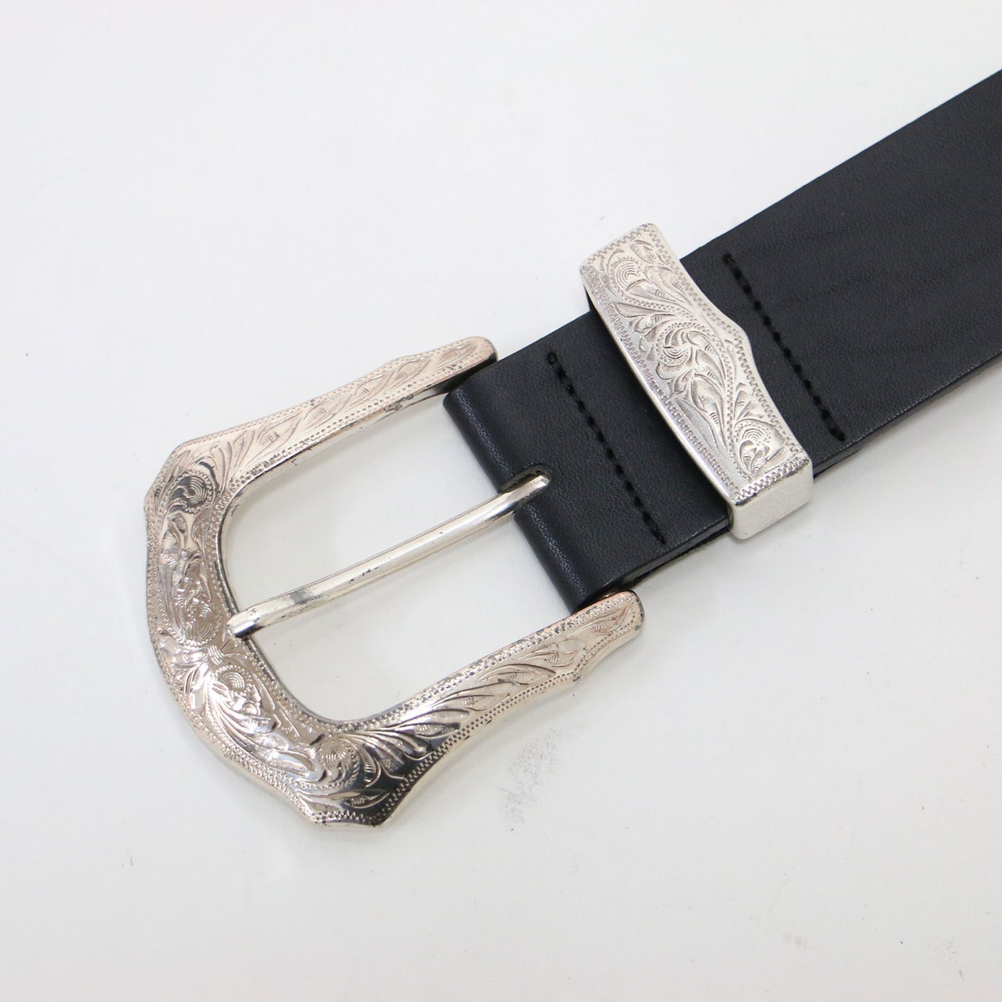 ダブルバックル ベルト / W buckle belt レザー