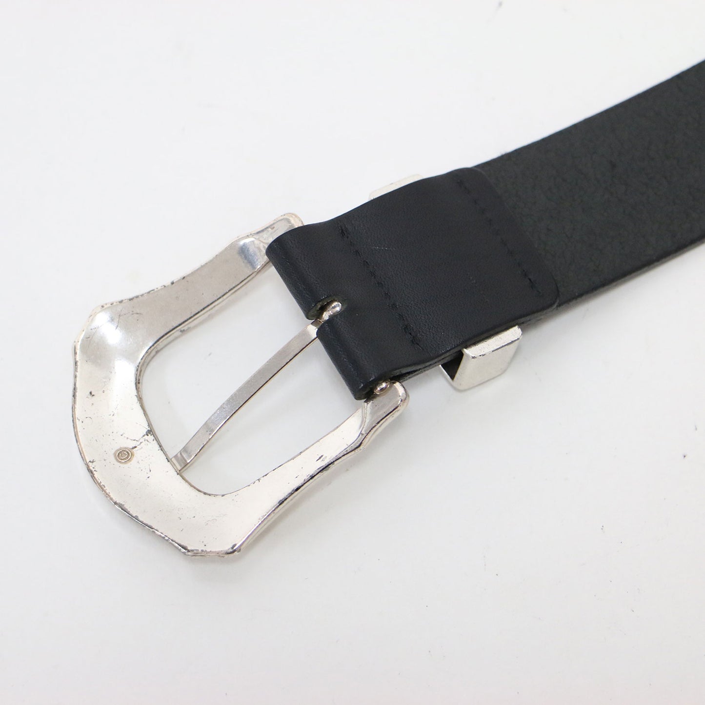 ダブルバックル ベルト / W buckle belt レザー